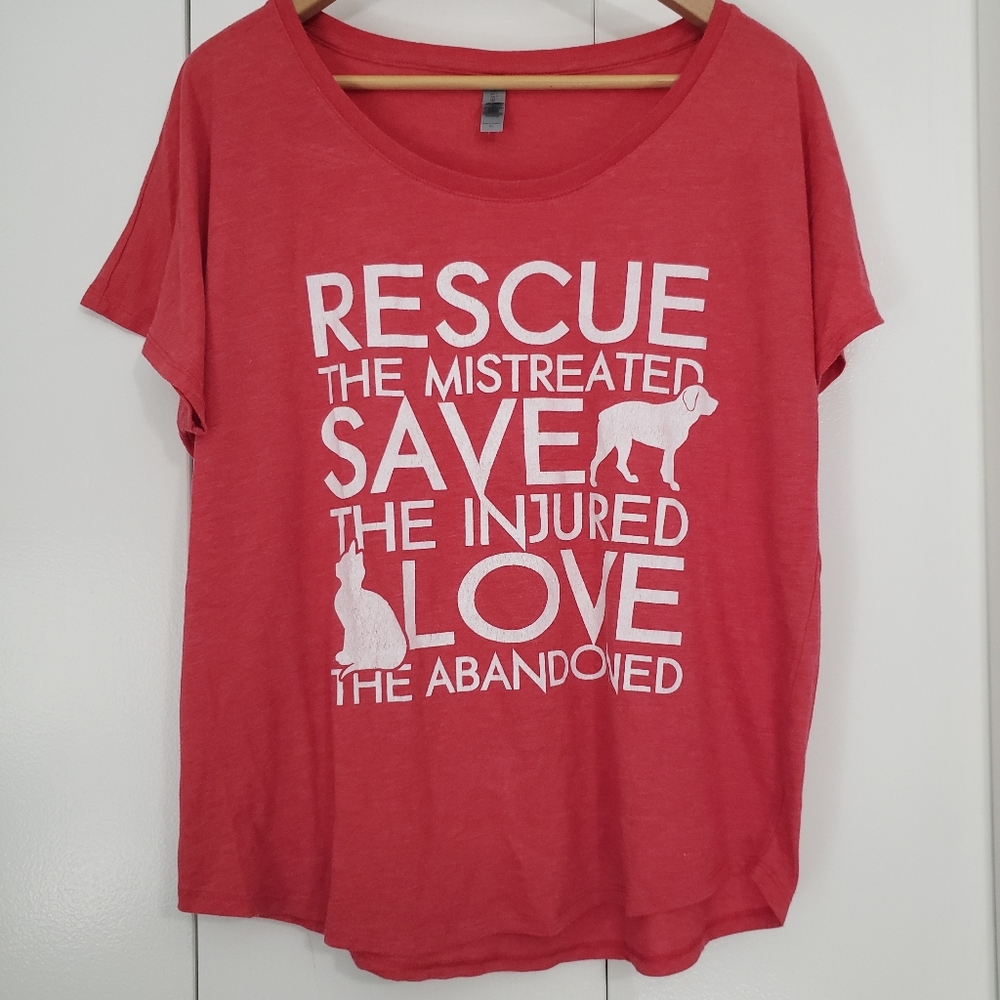 Next level animal lover graphic T shirt size XL